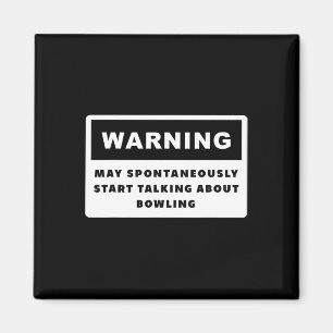 Funny Bowler Bowling Magneet