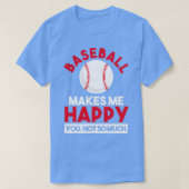 Funny Bowler Gift Bowling maakt me blij met je T-shirt (Design voorkant)