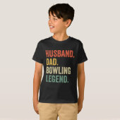 Funny Bowler Husband Pap Bowling Legend vaders D T-shirt (Voorkant volledig)