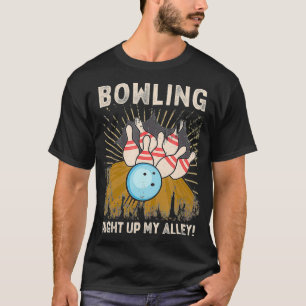 Funny Bowler pun Bowling... op mijn Alley Sports T-shirt