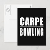 Funny Bowlers citeert jokes : Carpe Bowling Briefkaart (Voorkant / Achterkant)