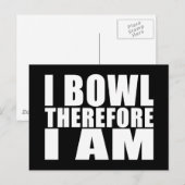 Funny Bowlers citeert jokes : Ik ben dus Bowl Briefkaart (Voorkant / Achterkant)
