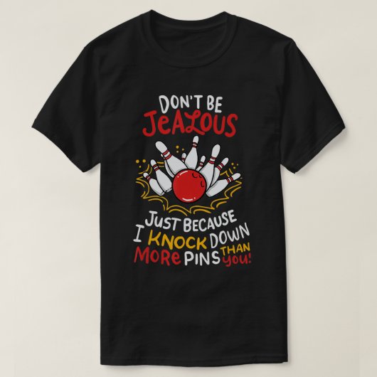 Funny Bowling 1 T-shirt (Design voorkant)
