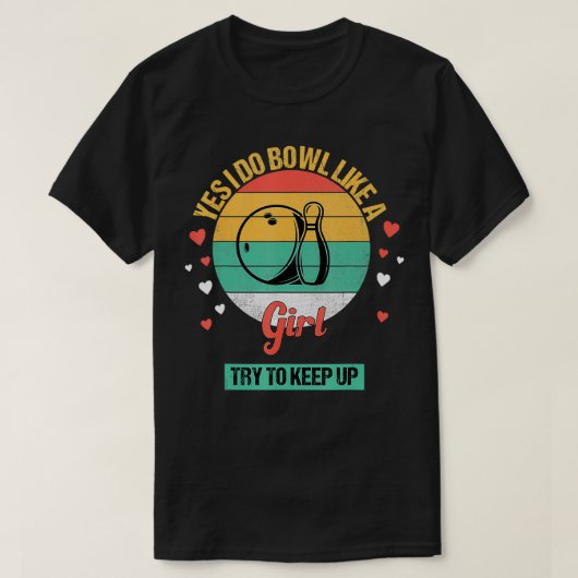 Funny Bowling 5 T-shirt (Design voorkant)
