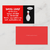 Funny Bowling Alley Visitekaartje (Voorkant / Achterkant)