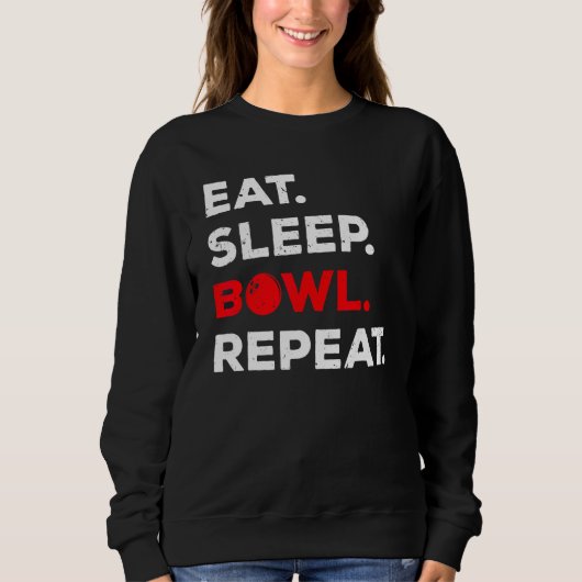 Funny Bowling Art voor mannen Kinder Bowling Playe Trui (Voorkant)