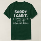 Funny Bowling Ball Bowler Bowling T T-shirt (Design voorkant)