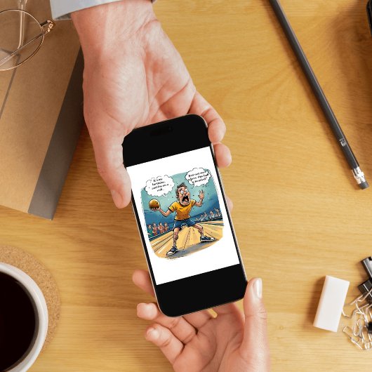 Funny Bowling Birthday Card Kaart