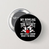 Funny Bowling Bowler Vrouwen Mannen Mijn Bowling T Ronde Button 5,7 Cm (Voorkant /achterkant)