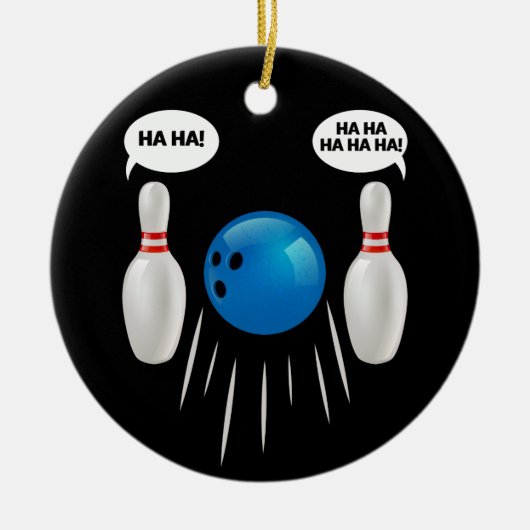 Funny Bowling - cadeau voor Bowlers Keramisch Ornament (Voorkant)