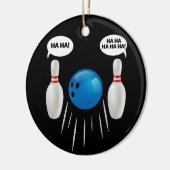 Funny Bowling - cadeau voor Bowlers Keramisch Ornament (Links)