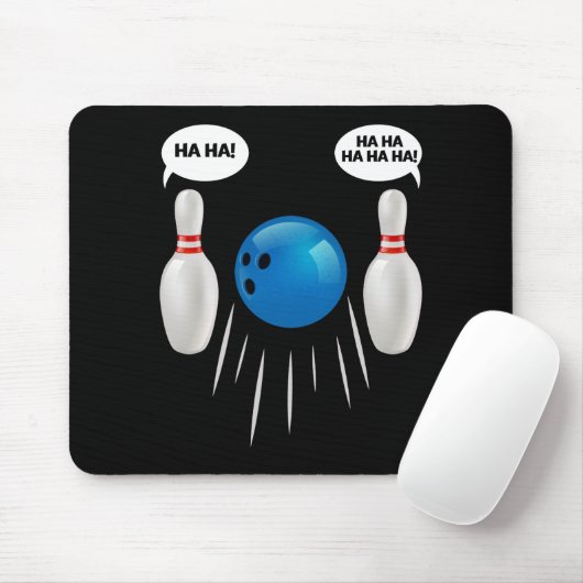 Funny Bowling - cadeau voor Bowlers Muismat (Met muis)
