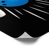 Funny Bowling - cadeau voor Bowlers Poster (Hoek)