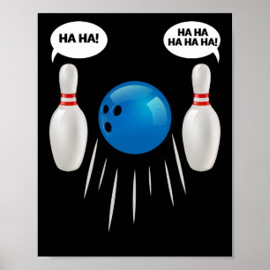Funny Bowling - cadeau voor Bowlers Poster