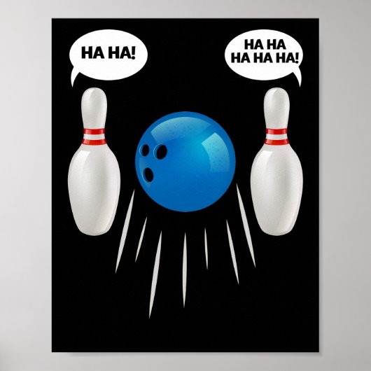 Funny Bowling - cadeau voor Bowlers Poster (Voorkant)