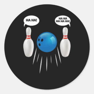 Funny Bowling - cadeau voor Bowlers Ronde Sticker