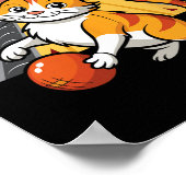 Funny Bowling Cat Pun Alley Cat  Poster (Hoek)