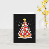 Funny Bowling Christmas Tree Lights Xmas For Men & Kaart (Gele Bloem)