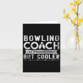 Funny Bowling Coach Definition Bowling Coach Kaart (Gele Bloem)