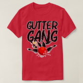 Funny Bowling Cool Gutter Gang Bowlers 1 T-shirt (Design voorkant)
