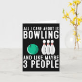 Funny Bowling Design for Men Kinder Bowling Lo Kaart (Gele Bloem)