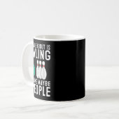 Funny Bowling Design for Men Kinder Bowling Lo Koffiemok (Voorkant links)