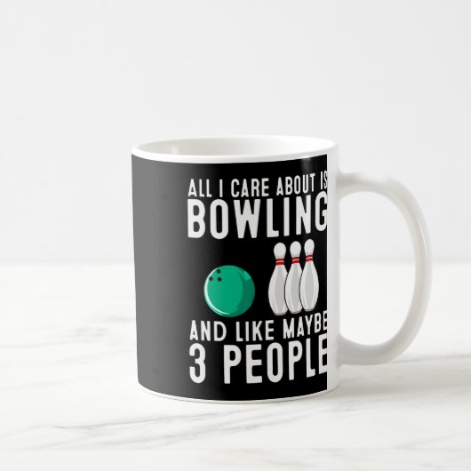 Funny Bowling Design for Men Kinder Bowling Lo Koffiemok (Rechts)