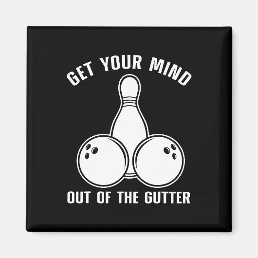 Funny Bowling Design for Men Kinder Bowling Lo Magneet (Voorkant)