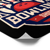 Funny Bowling Design for Men Kinder Bowling Lo Poster (Hoek)