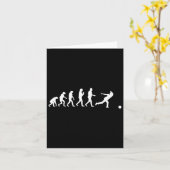 Funny Bowling Evolution Gift Bowler Sportspeler Kaart (Gele Bloem)