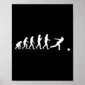 Funny Bowling Evolution Gift Bowler Sportspeler Poster (Voorkant)