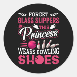 Funny Bowling For Women Girls Kids Mom Wife Ronde Sticker
