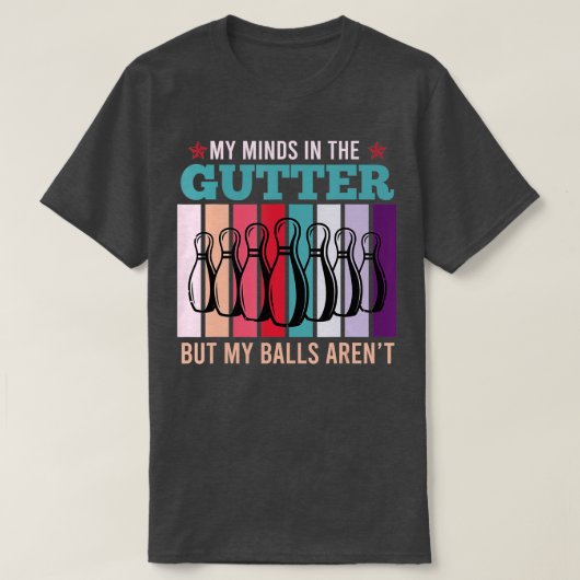 Funny Bowling Gezegde  Retro Bowler Bowling T-shirt (Design voorkant)
