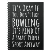Funny Bowling Gift Bowler Humor Team Comedy Player Notitieboek (Voorkant)