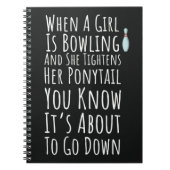 Funny Bowling Gift For Her Teen Girls Women Bowler Notitieboek (Voorkant)