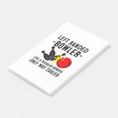 Funny Bowling Gift for Men Cool left Handed Post-it® Notes (Schuin)