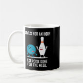 Funny Bowling Gift voor mannen en lui Koffiemok (Links)