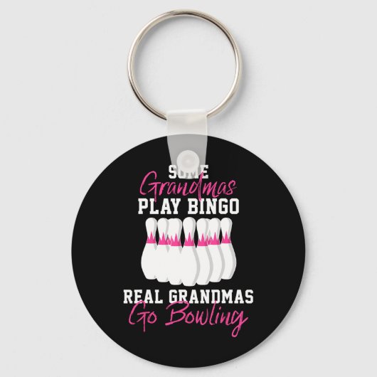 Funny Bowling Gift voor oma Sleutelhanger (Voorkant)