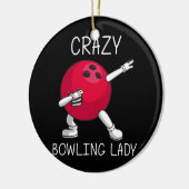 Funny Bowling Gift voor vrouwen Grandma Bowler Gam Keramisch Ornament (Links)