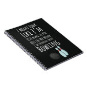 Funny Bowling Gifts And Novelties Sports Bowler Notitieboek (Rechterzijde)