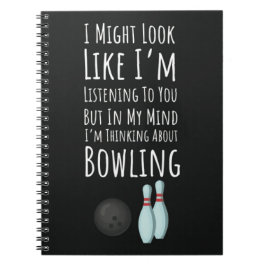 Funny Bowling Gifts And Novelties Sports Bowler Notitieboek