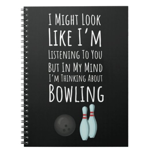 Funny Bowling Gifts And Novelties Sports Bowler Notitieboek (Voorkant)