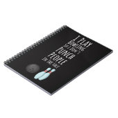 Funny Bowling Gifts Bowler Fan Player Fun Notitieboek (Linkerzijde)