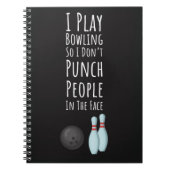 Funny Bowling Gifts Bowler Fan Player Fun Notitieboek (Voorkant)