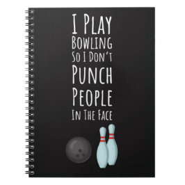 Funny Bowling Gifts Bowler Fan Player Fun Notitieboek