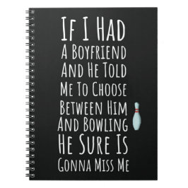 Funny Bowling Gifts For Women Bowler Girls Team Notitieboek