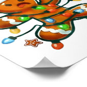 Funny Bowling Gingerbread Cookie Lights Oh Snap Gi Poster (Hoek)