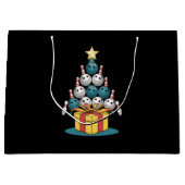 Funny Bowling-kerstboomverlichting met kerstcadeau Groot Cadeauzakje (Voorkant)