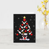 Funny Bowling-kerstboomverlichting voor mannen W Kaart (Gele Bloem)