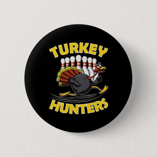 Funny Bowling Kinder Turkse jagers Ronde Button 5,7 Cm (Voorkant)
